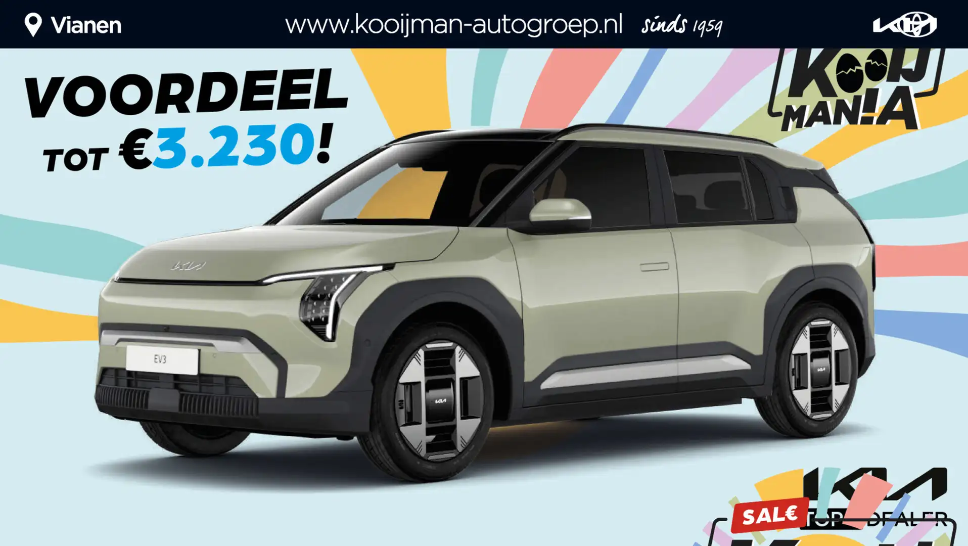Kia EV3 Air 58.3 kWh €33.765,- RIJKLAAR! Nu €3.230,- voord - 1
