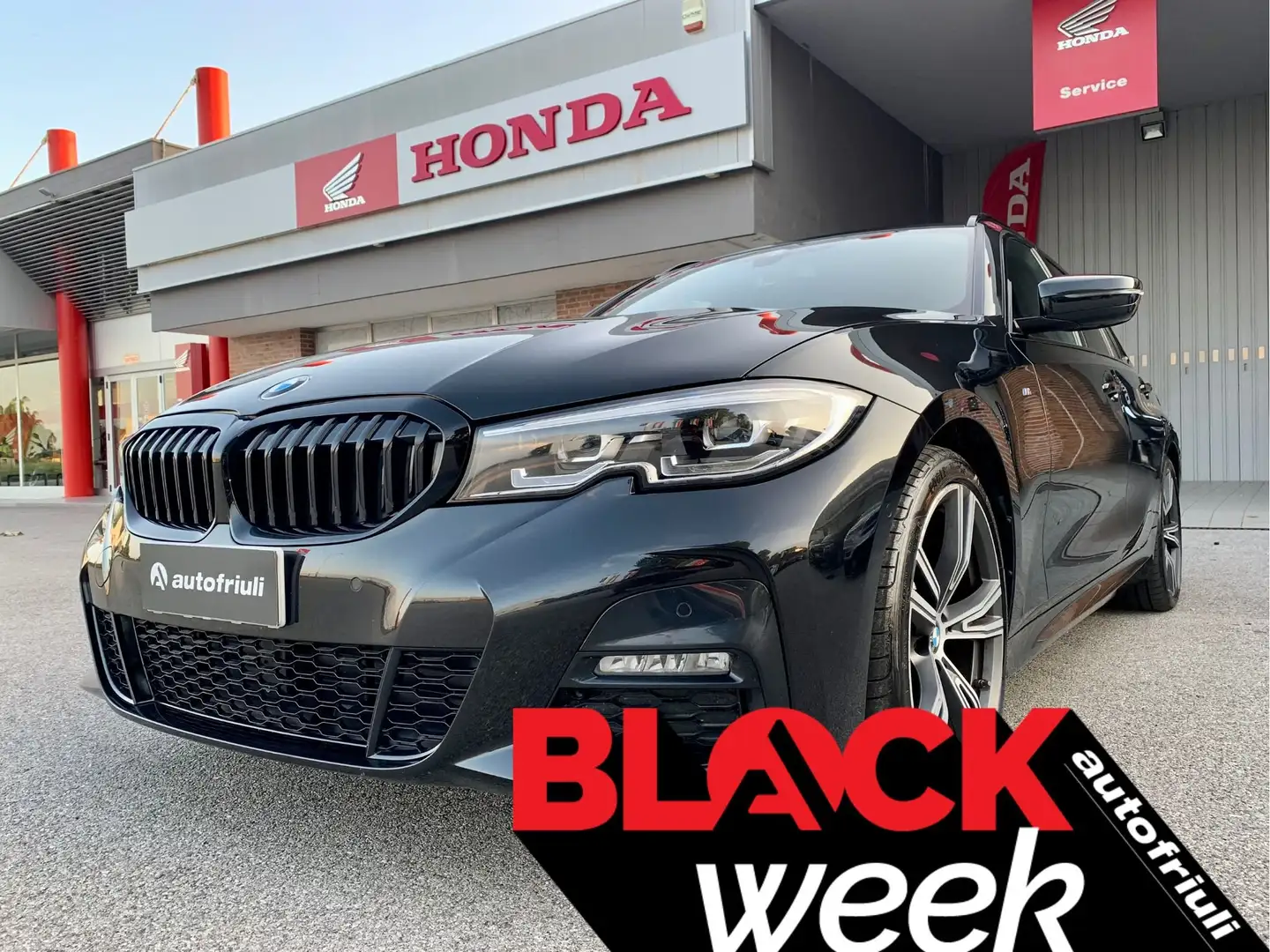 BMW 320 d Touring MHEV 48V Msport auto Nero - 1