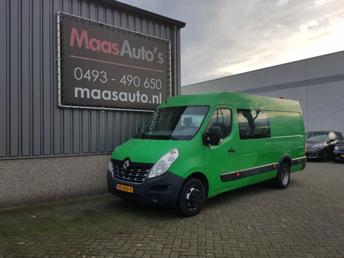 Renault Master T35 2.3 dCi L3/H3 dubbel-lucht dubbel-cabine airco Groen - 1