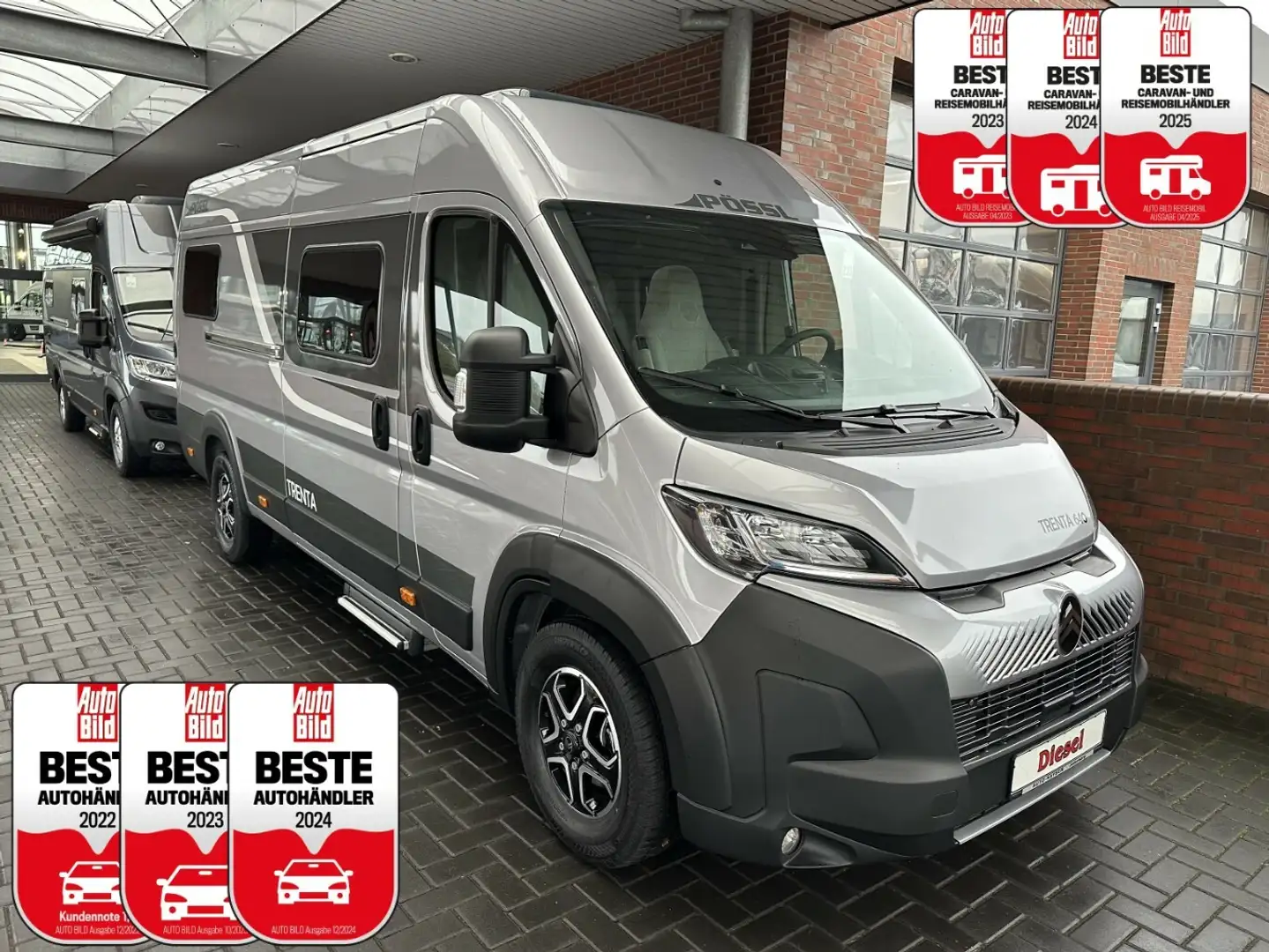 Pössl Trenta 640 Plus MEGA-DEAL +AHK+ Gris - 1