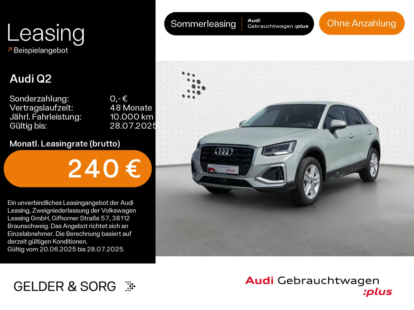 Audi Q2 Advanced 30 TFSI AHK*Navi*Connect Silber - 1