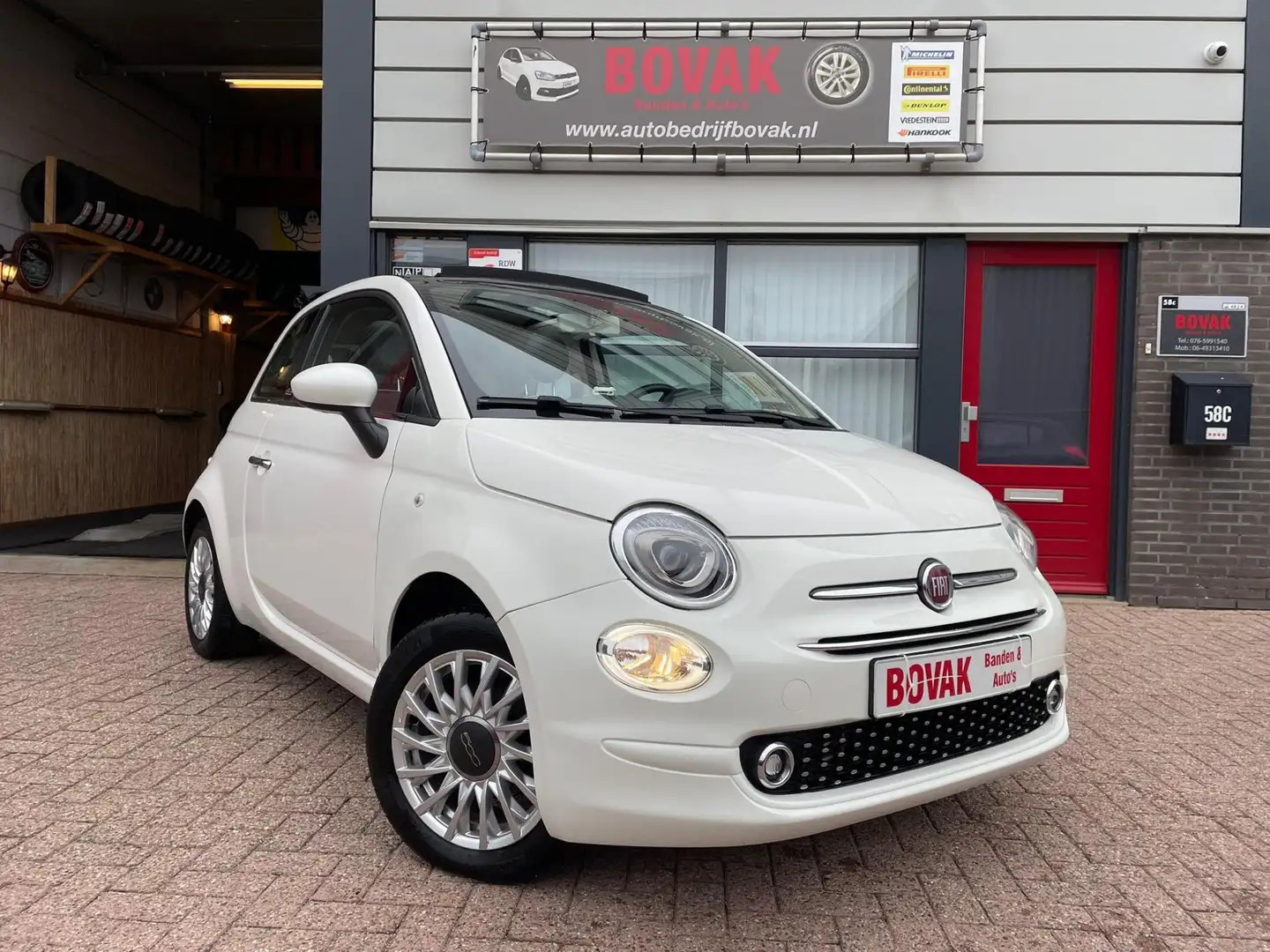 Fiat 500C 1.2 Lounge Edition Wit - 1