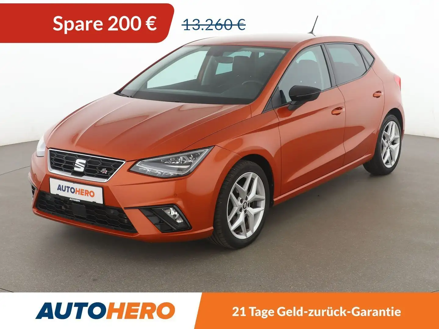 SEAT Ibiza 1.6 TDI FR*NAVI*LED*ACC*CAM*PDC*SHZ* Orange - 1