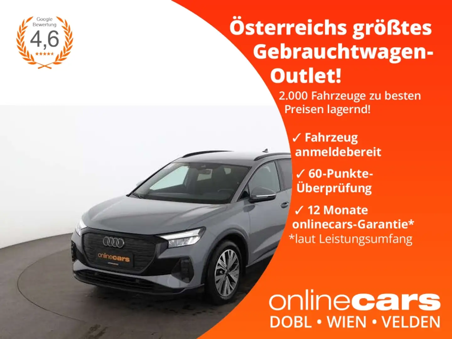 Audi Q4 e-tron Q4 40 e-tron 82kWh Aut LED RADAR NAVI SITZHZG PDC Grigio - 1