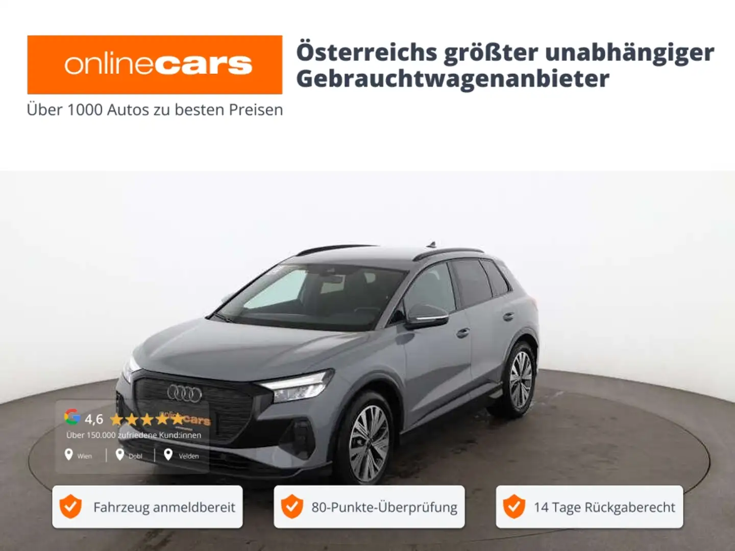Audi Q4 e-tron Q4 40 e-tron 82kWh Aut LED RADAR NAVI SITZHZG PDC Gri - 1