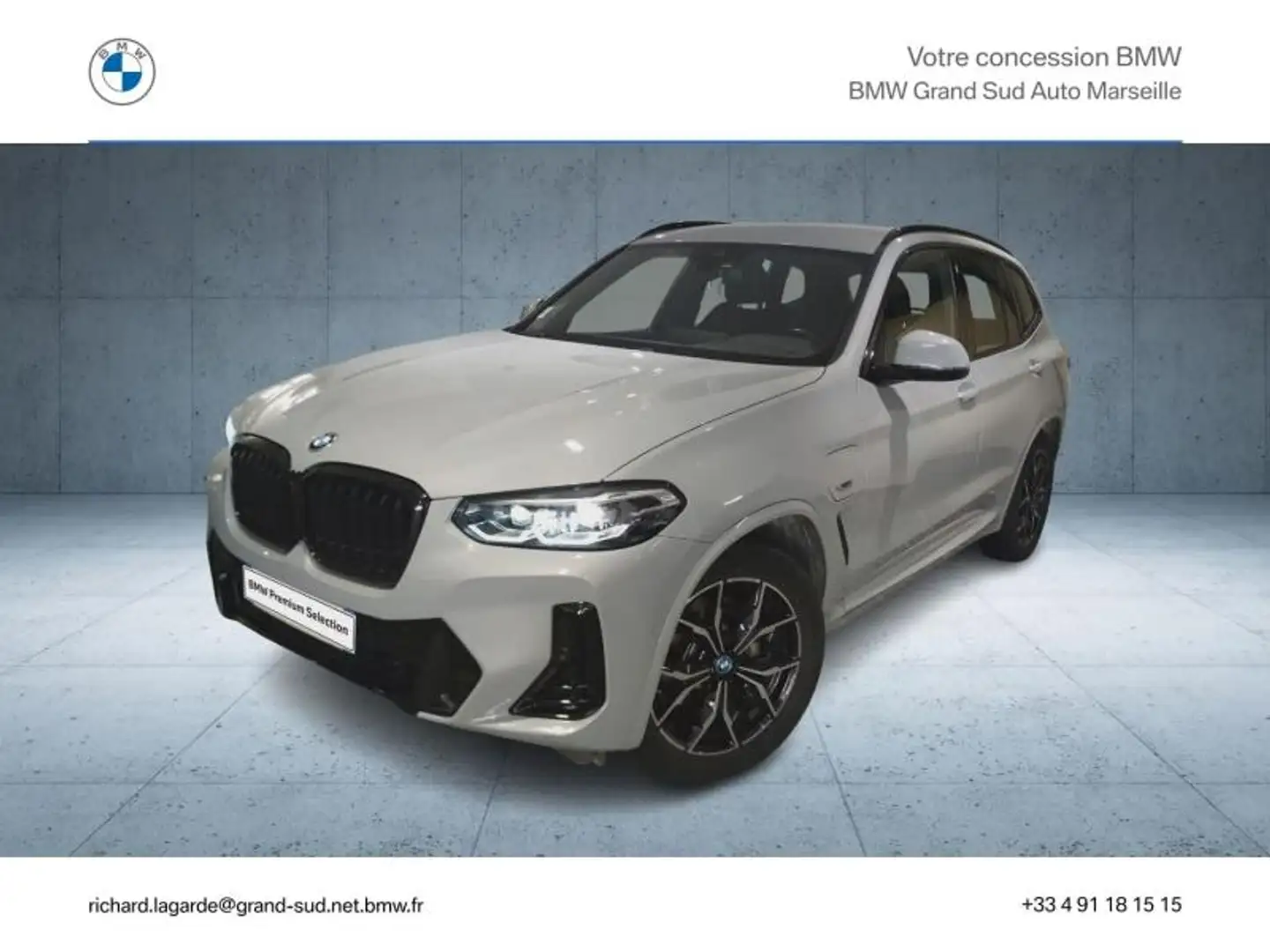 BMW X3 xDrive30e 292ch M Sport Grijs - 1