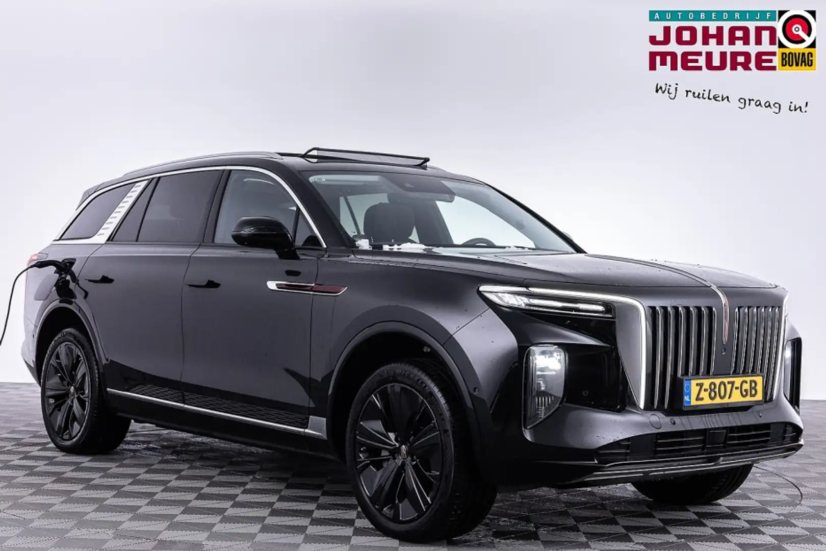 Hongqi E-HS9 President 99 kWh | LUCHTVERING | 6 Persoons | PANO Schwarz - 1