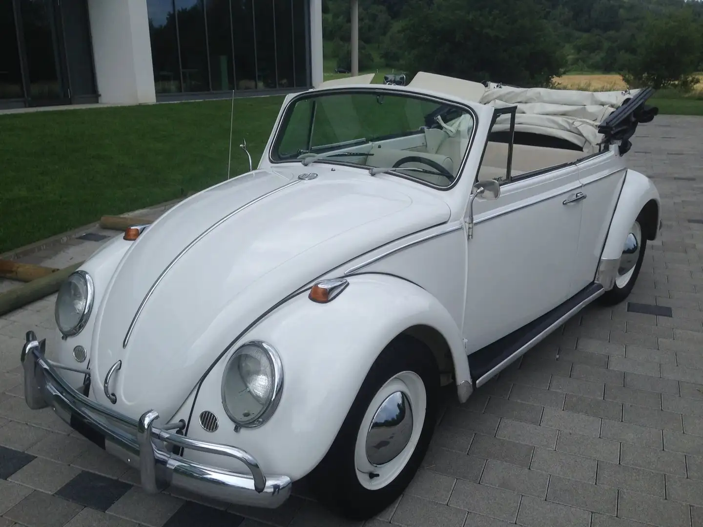 Volkswagen Käfer Cabrio Blanc - 1