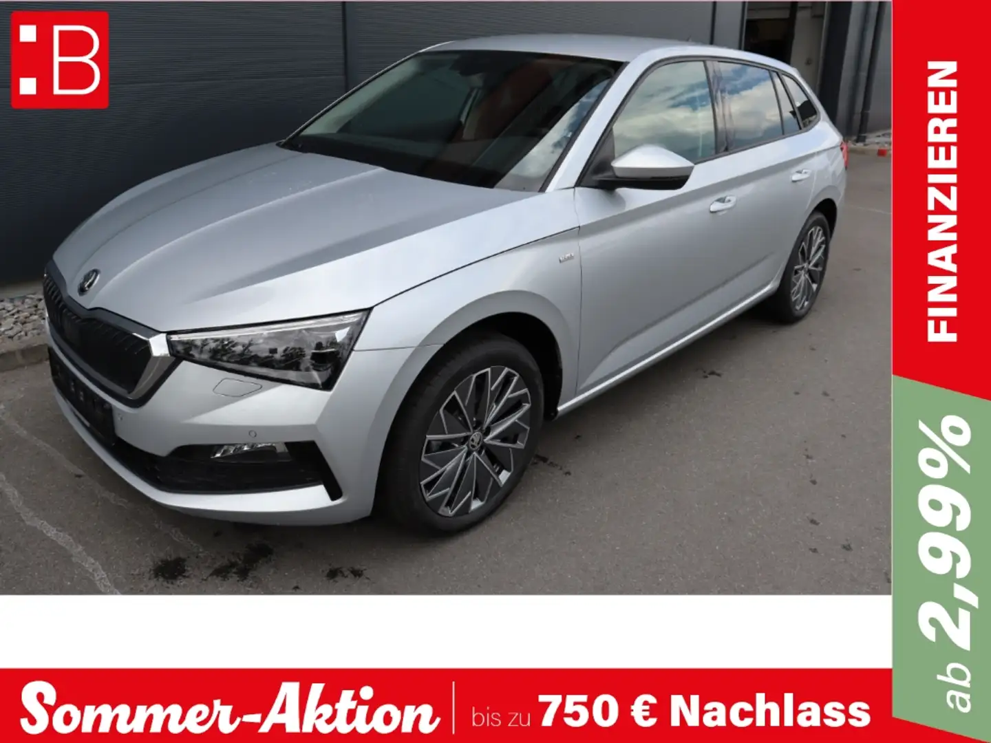 Skoda Scala 1,0 TSI Tour 5-J-G. NAVI LED RFK PDC SHZ Grau - 1