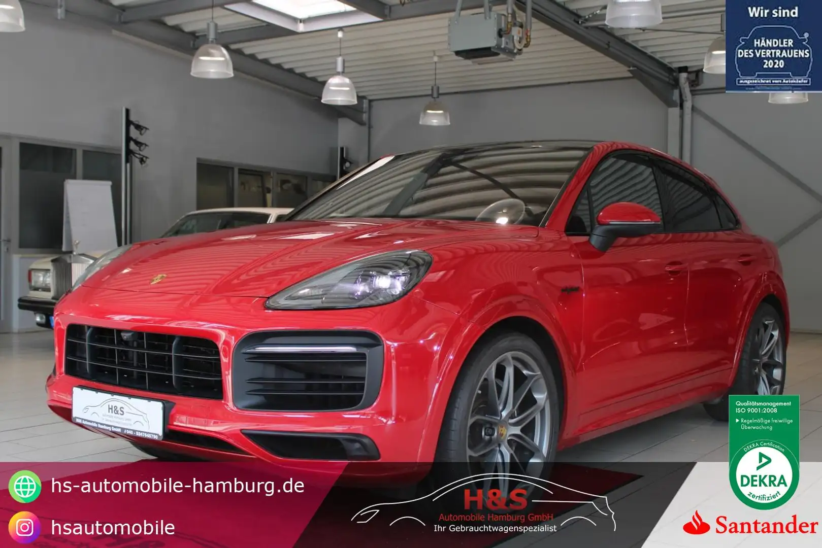 Porsche Cayenne Coupe E-Hybrid *AHK/BURM./PDLS/PASM* Rosso - 1
