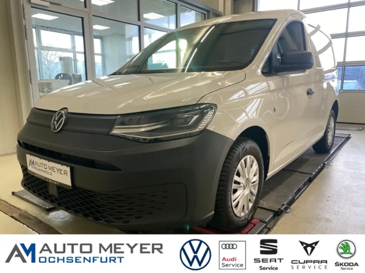 Volkswagen Caddy Cargo 2.0 TDI LED SH PDC Ganzjahresbereifung Weiß - 1