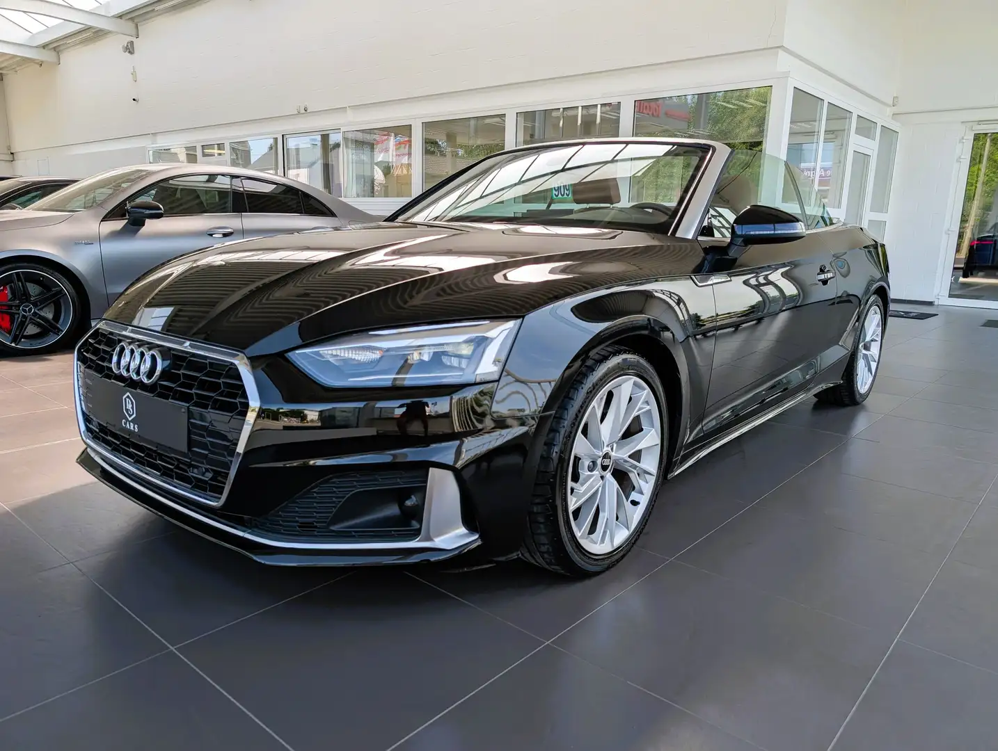 Audi A5 Cabriolet TFSI *** GARANTIE + LED + GPS + CUIR *** Zwart - 1