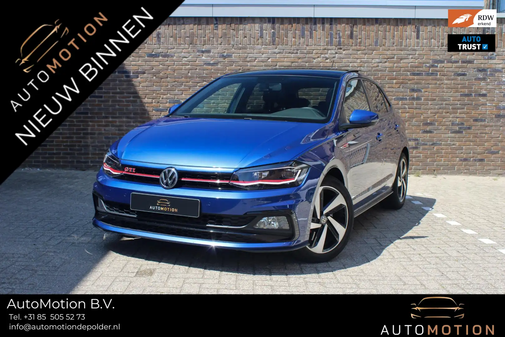 Volkswagen Polo GTI 2.0 TSI PANO | CARPLAY | CAMERA | STOELVW Blue - 1
