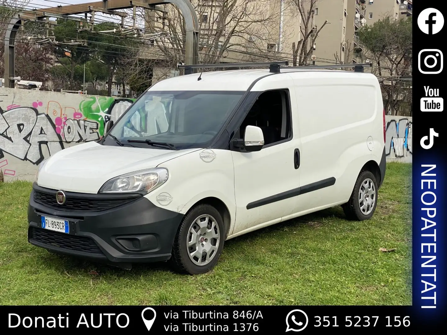 Fiat Doblo MAXI Cargo Euro6B 1.6 Diesel Manuale + IVA Weiß - 1