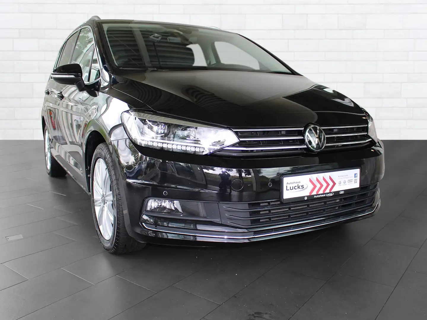 Volkswagen Touran Highline 2.0 TDI LED NAVI AHK ACC 7-SITZE Schwarz - 2