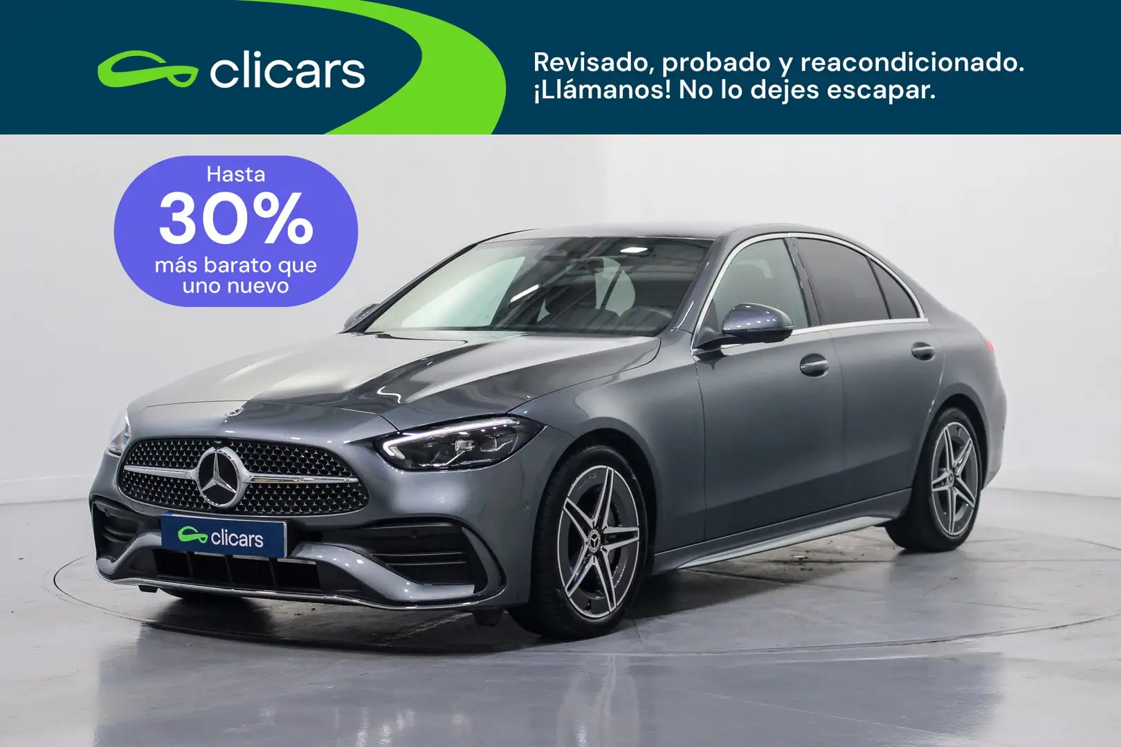 Mercedes-Benz C 200 200d 9G-Tronic Gris - 1