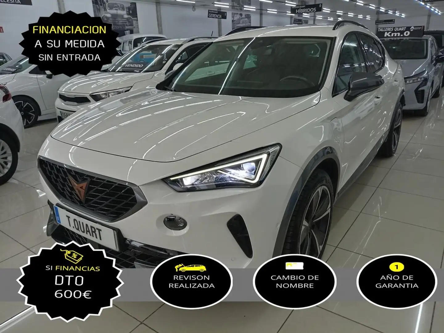 CUPRA Formentor 1.4 e-Hybrid 204cv DSG Blanco - 1