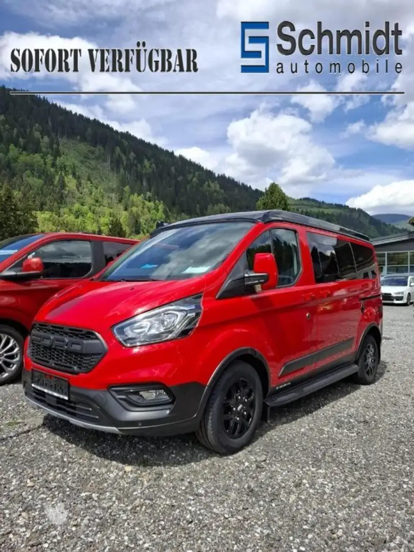 Ford E-Transit Transit Custom Nugget Trail 320L1 Aufstelld. 150PS Rot - 1