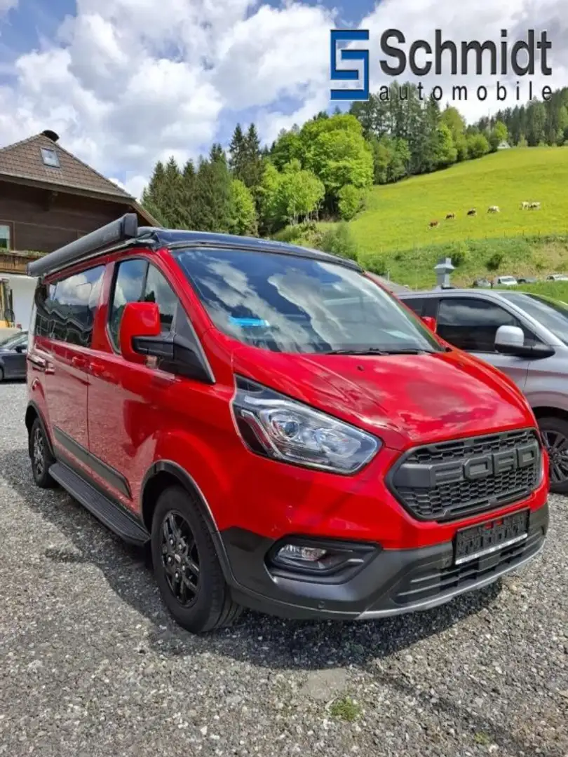 Ford E-Transit Transit Custom Nugget Trail 320L1 Aufstelld. 150PS Rot - 2