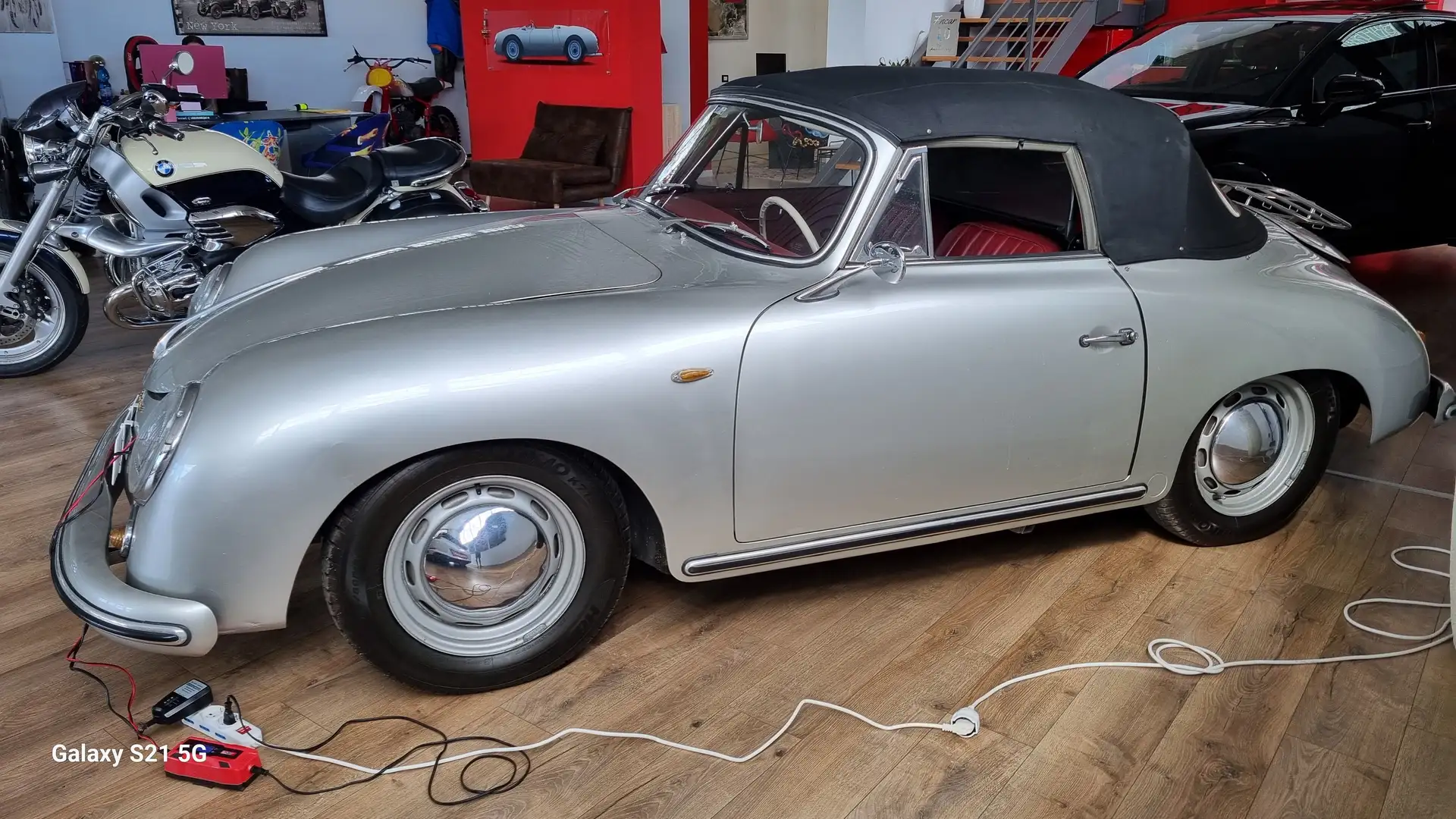 Porsche 356 PORSCHE 356 A 1600 CABRIO CONSERVATA Zilver - 1
