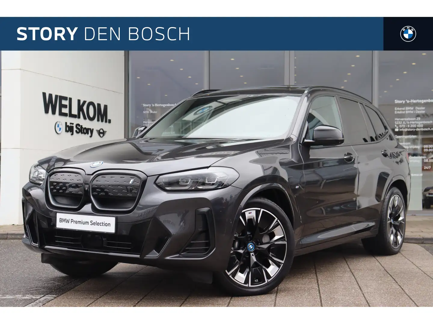 BMW iX3 High Executive / Trekhaak / Sportstoelen / Head-Up Gris - 1