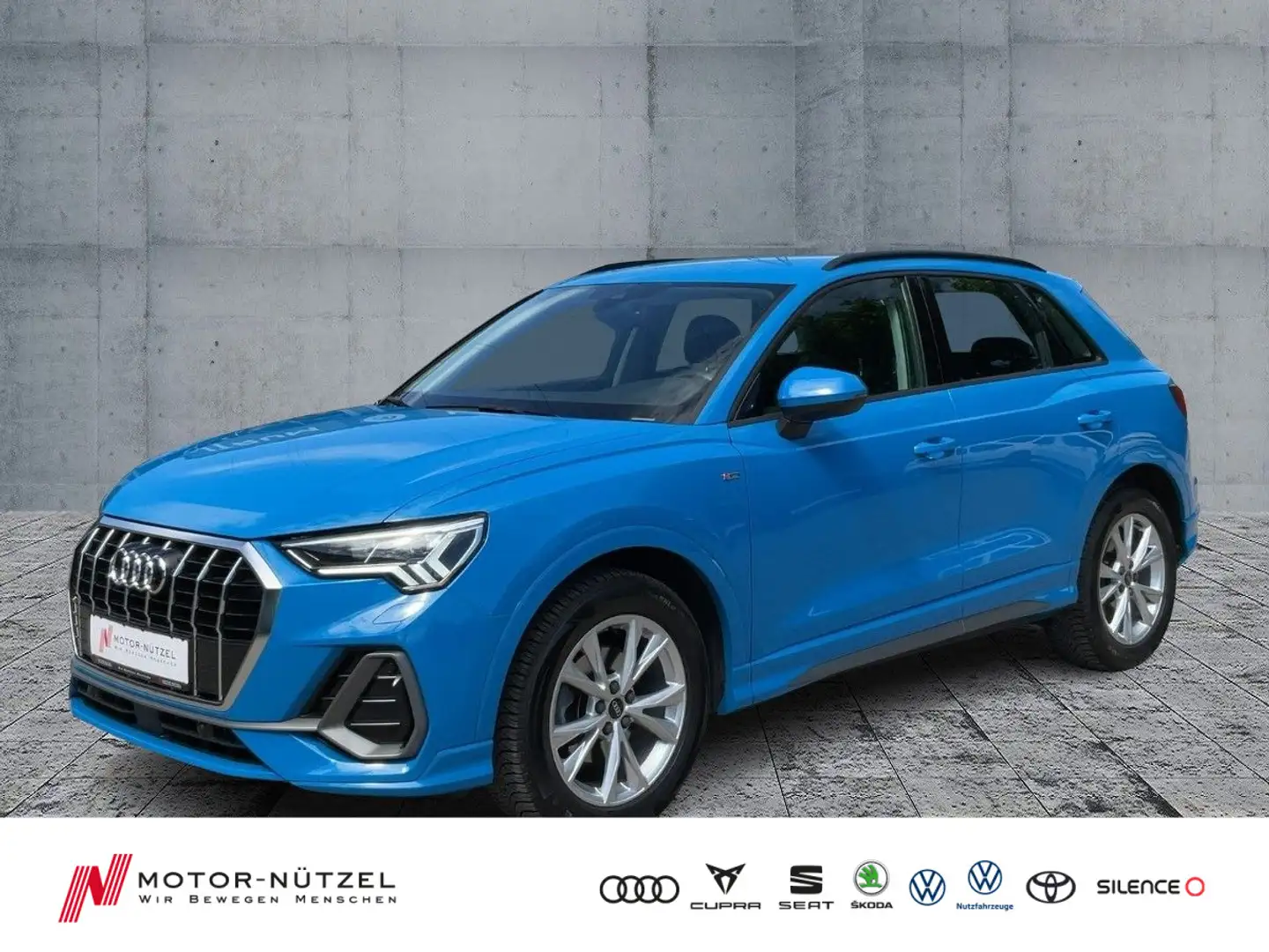 Audi Q3 35 TDI QU S-LINE 5JG+LED+NAVI+AHK+VC+DAB+B&O Blau - 1