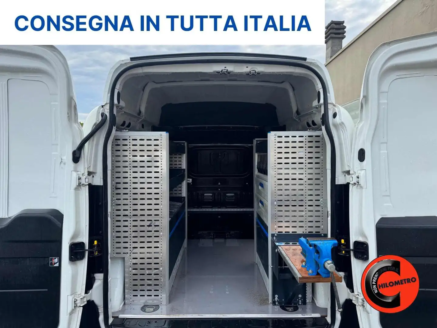 Fiat Doblo 1.4 N.P(ALLESTITO CH2-PC-TA PASSO CORTO TETTO ALTO Bianco - 2
