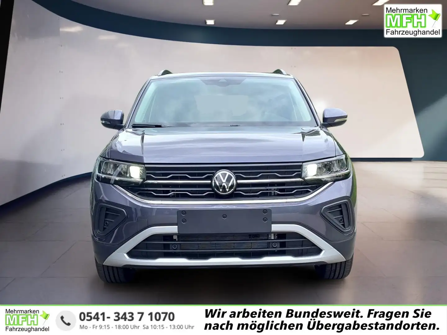 Volkswagen T-Cross 1.0 TSI 85 kW Life DSG AHK R2D Kamera IQ.Drive ... Grau - 1
