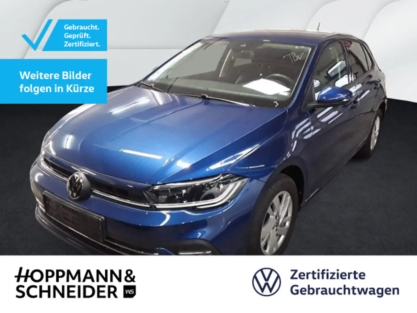 Volkswagen Polo 1.0 TSI DSG Style Navi Matrix ACC SHZ Bleu - 1