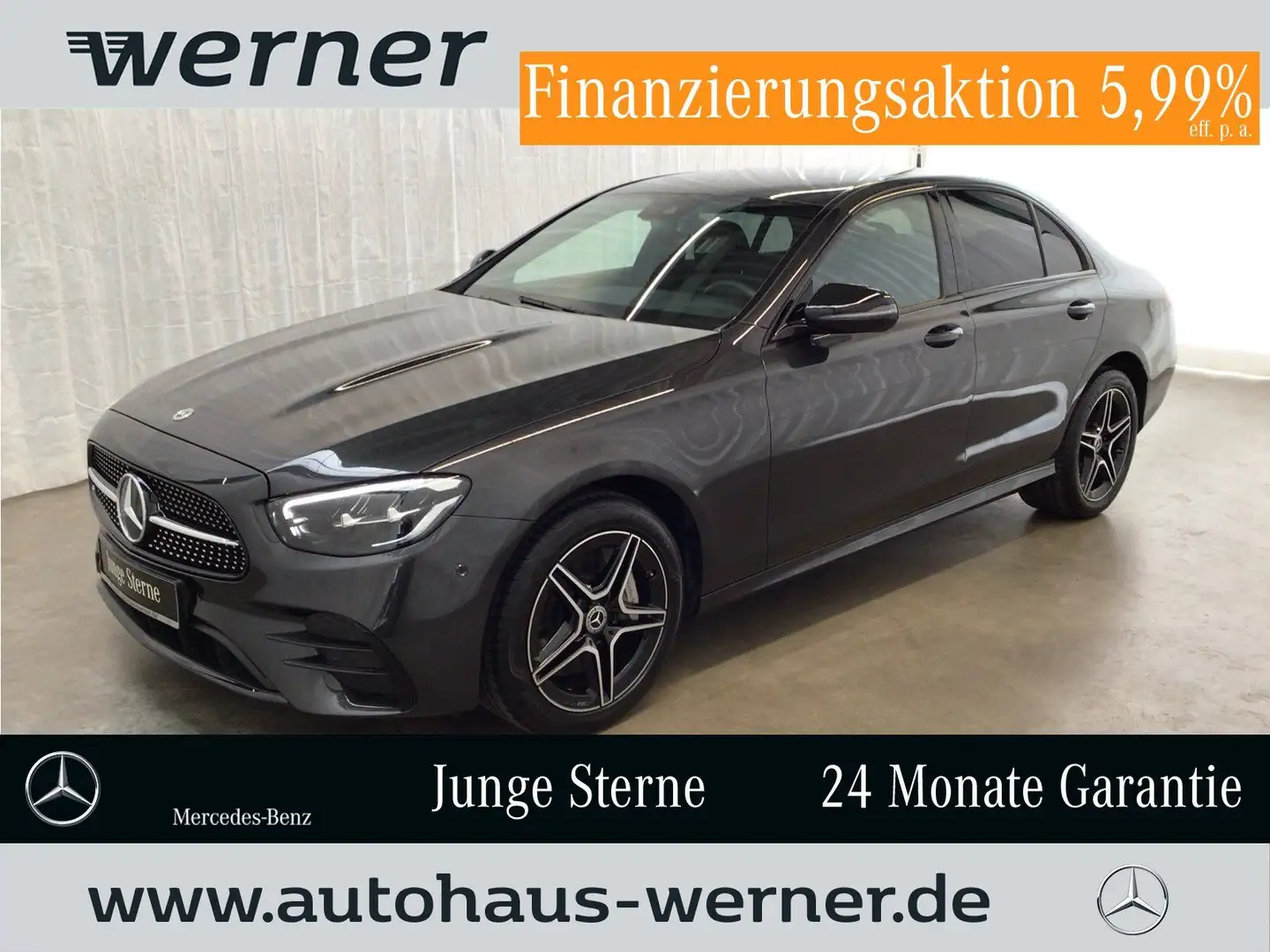 Mercedes-Benz E 300 de AMG-NIGHT AHK BURMEST BUSI SPIEGEL TOTW Grau - 1