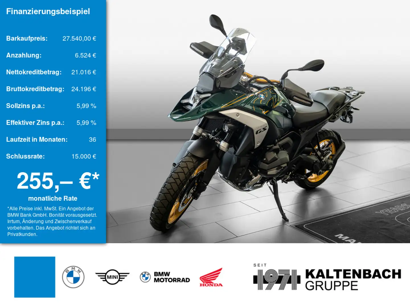 BMW R 1300 GS inkl.ServiceInkl.3Jahre+Navi Groen - 1