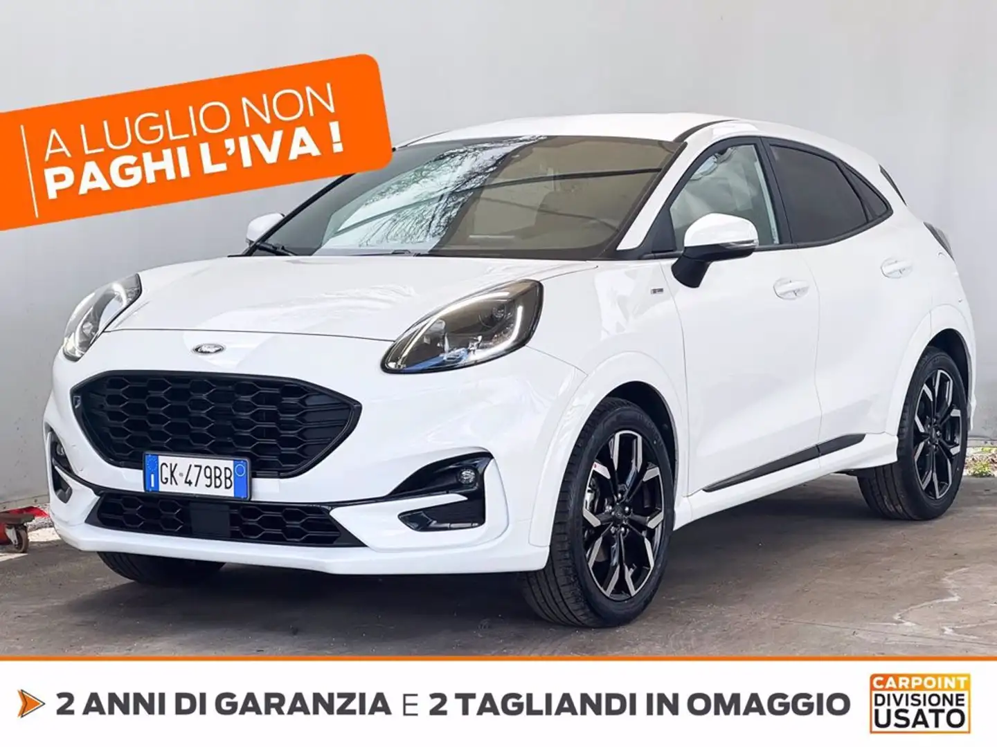 Ford Puma 1.0 ecoboost h st-line x s&s 125cv auto Blanc - 1