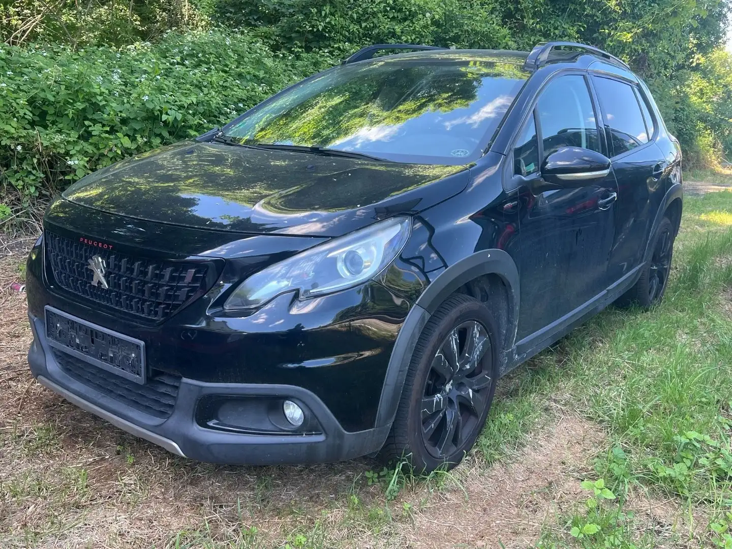 Peugeot 2008 GT Line VOLL FAHRBEREIT HAGELSCHADEN Zwart - 1