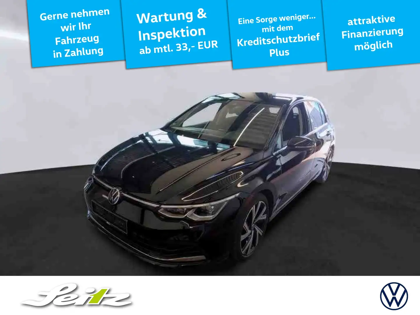Volkswagen Golf VIII 2.0 TSI Style *AHK*KAMERA*NAVI*LED* Noir - 1