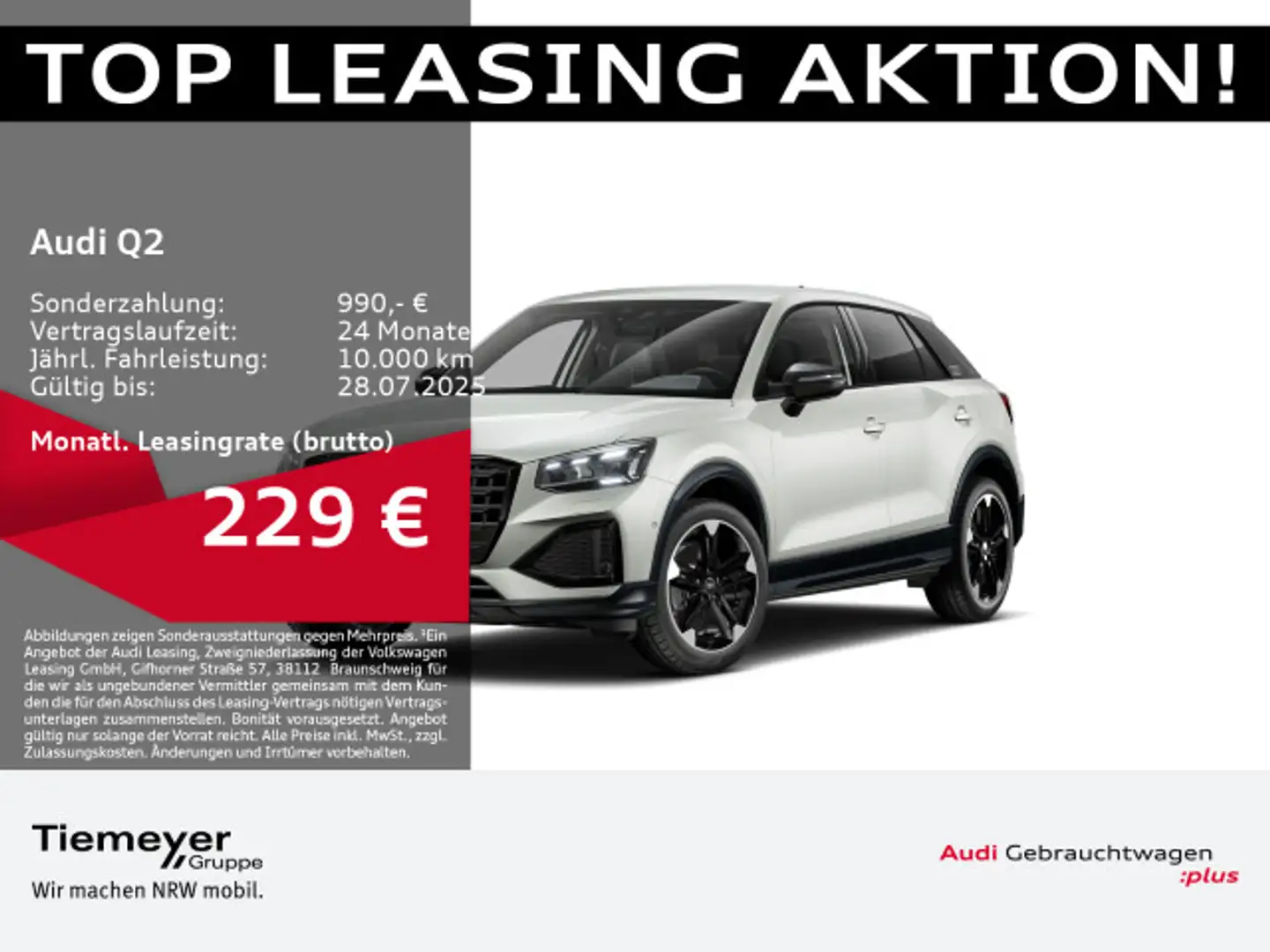 Audi Q2 40 TFSI Q ADVANCED MATRIX AHK LM18 ST.HEIZ OP Silber - 1
