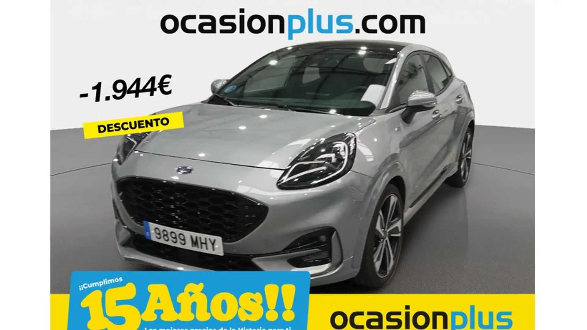 Ford Puma 1.0 EcoBoost MHEV ST-Line X Aut. 155 Argent - 1