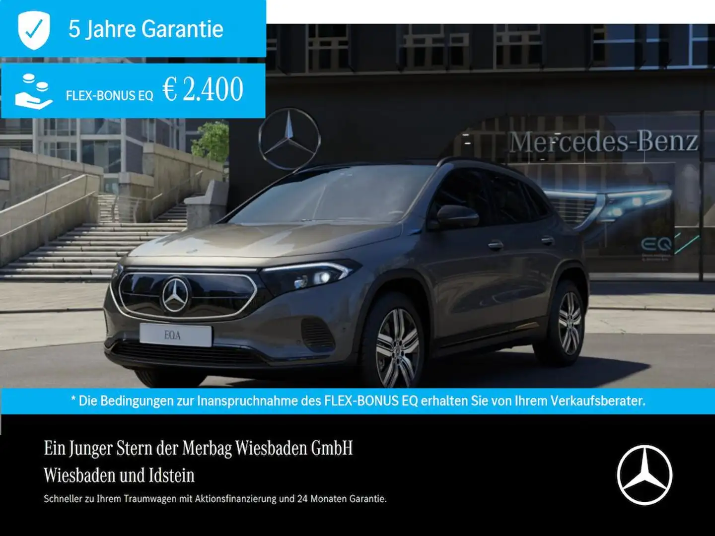 Mercedes-Benz EQA 300 4M PROGRESSIVE PANORAMA HUD NIGHT AHK Gris - 1