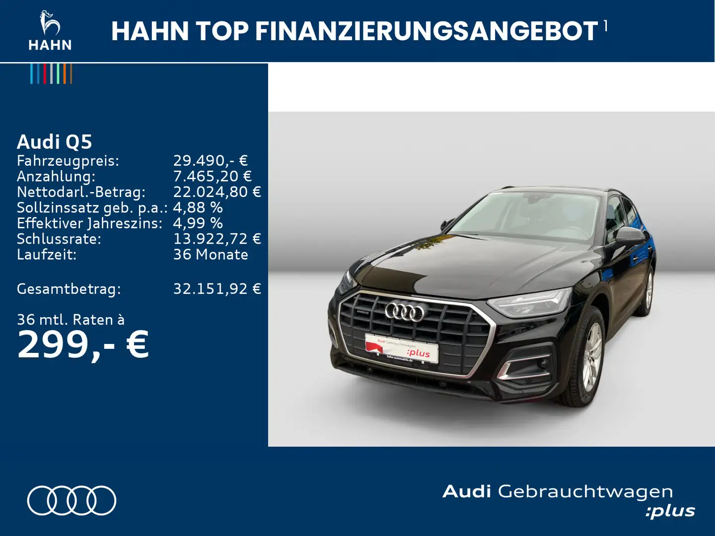 Audi Q5 50TFSIe quattro S-trc AHK PDC Tempo Climatr Schwarz - 2