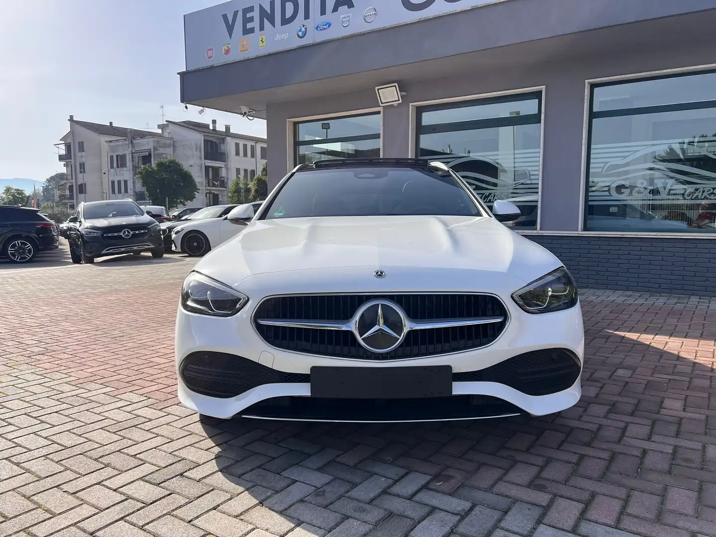 Mercedes-Benz C 220 d PREMIUM SW 197 CV AUTOMATICA PANORAMA FULL Blanc - 2