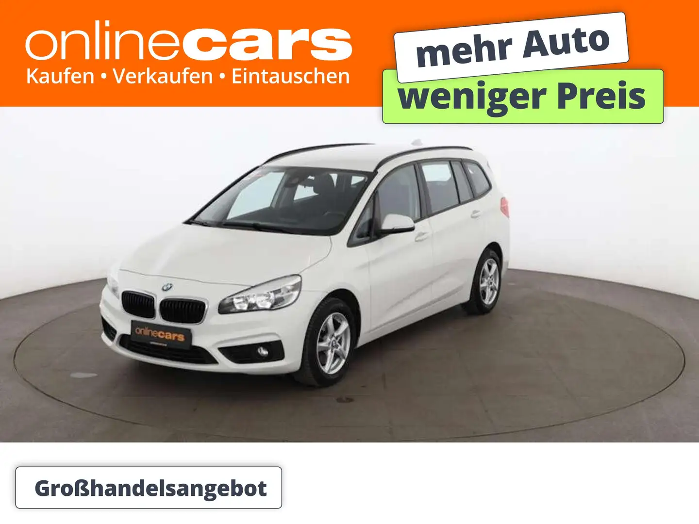 BMW 218 i Gran Tourer Advantage 7-SITZER NAVI TEMPOMAT Weiß - 1
