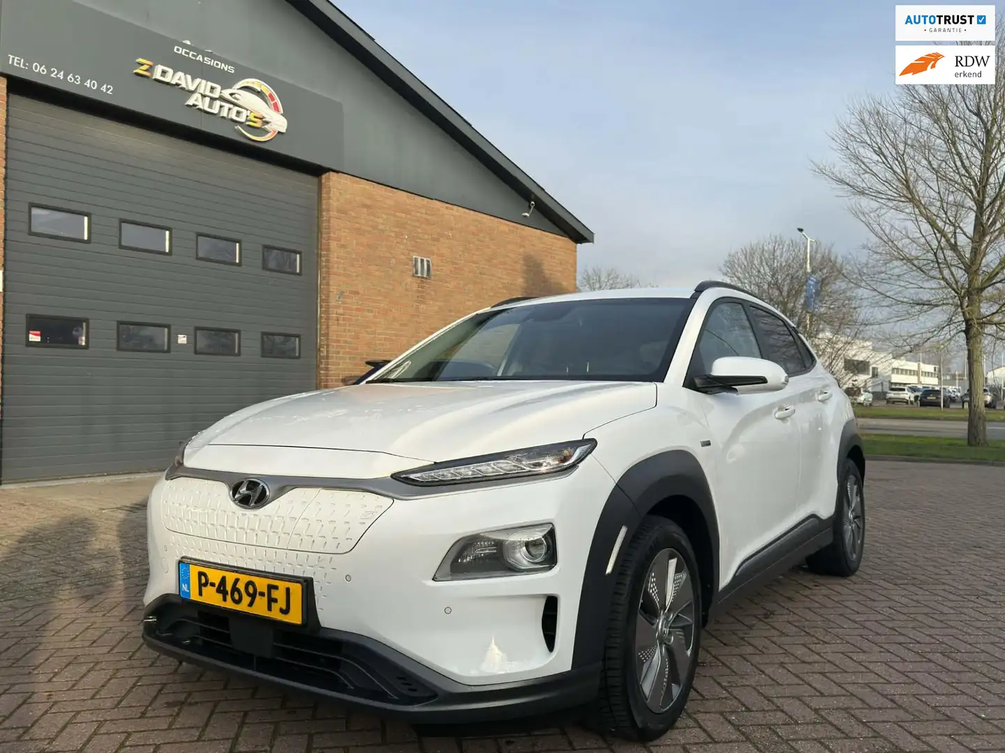 Hyundai KONA EV Comfort Smart 64 kWh Blanc - 1