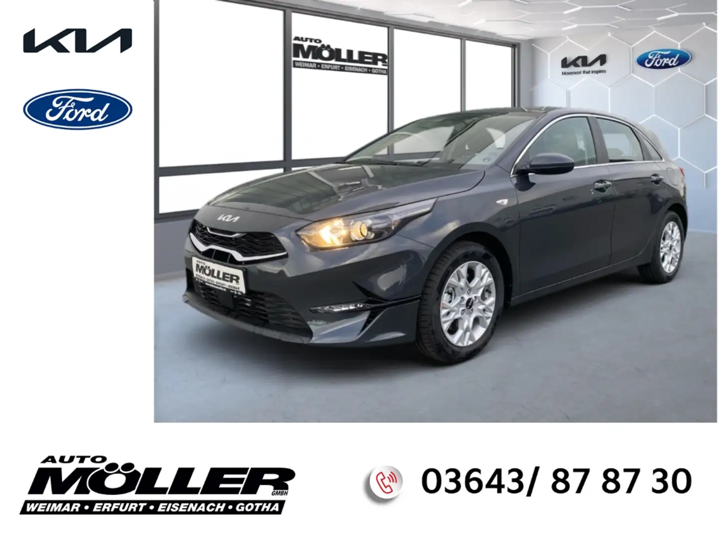 Kia Ceed / cee'd 1.5T DCT7 Vision+NAVI+KAMERA+NEBEL SW+TEMPOMAT+PDC Gris - 1