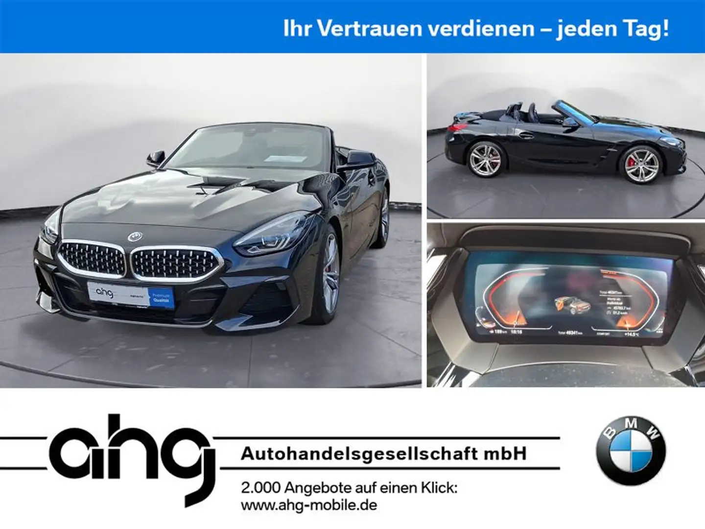 BMW Z4 M Z4 sDrive20i M SPORT Cabrio Klimaaut. PDC HIFI Zwart - 1