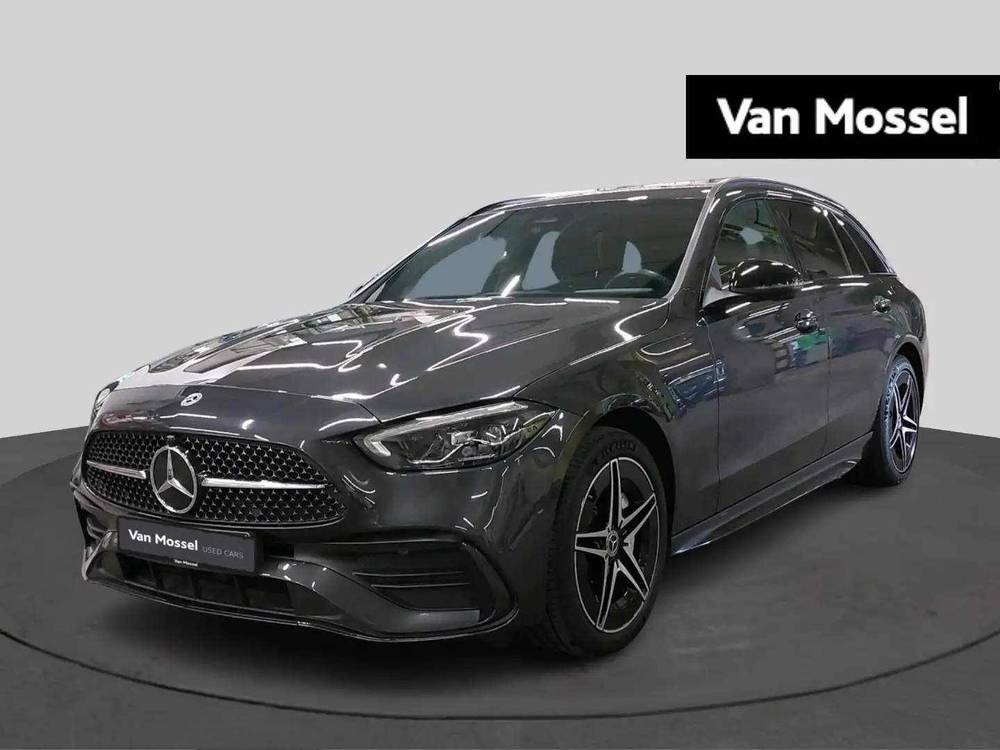 Mercedes-Benz C 300 e AMG Line Estate + TREKHAAK + NIGHTPAKKET + LED + Gris - 1