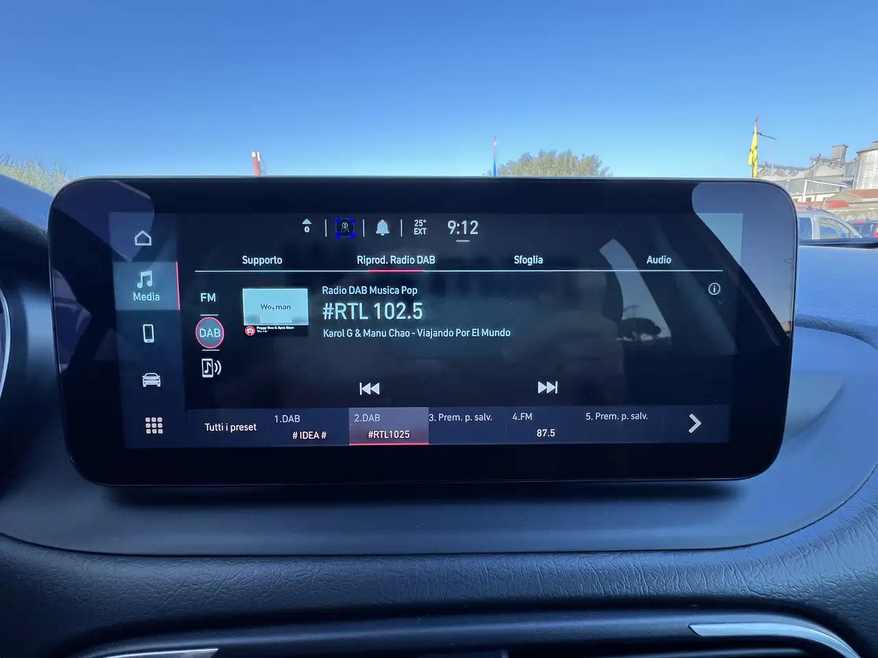 Fiat Tipo Cross 1.6 Multijet 130cv Pari al nuovo-Rcamera-Display 10.25, миниатюра 11