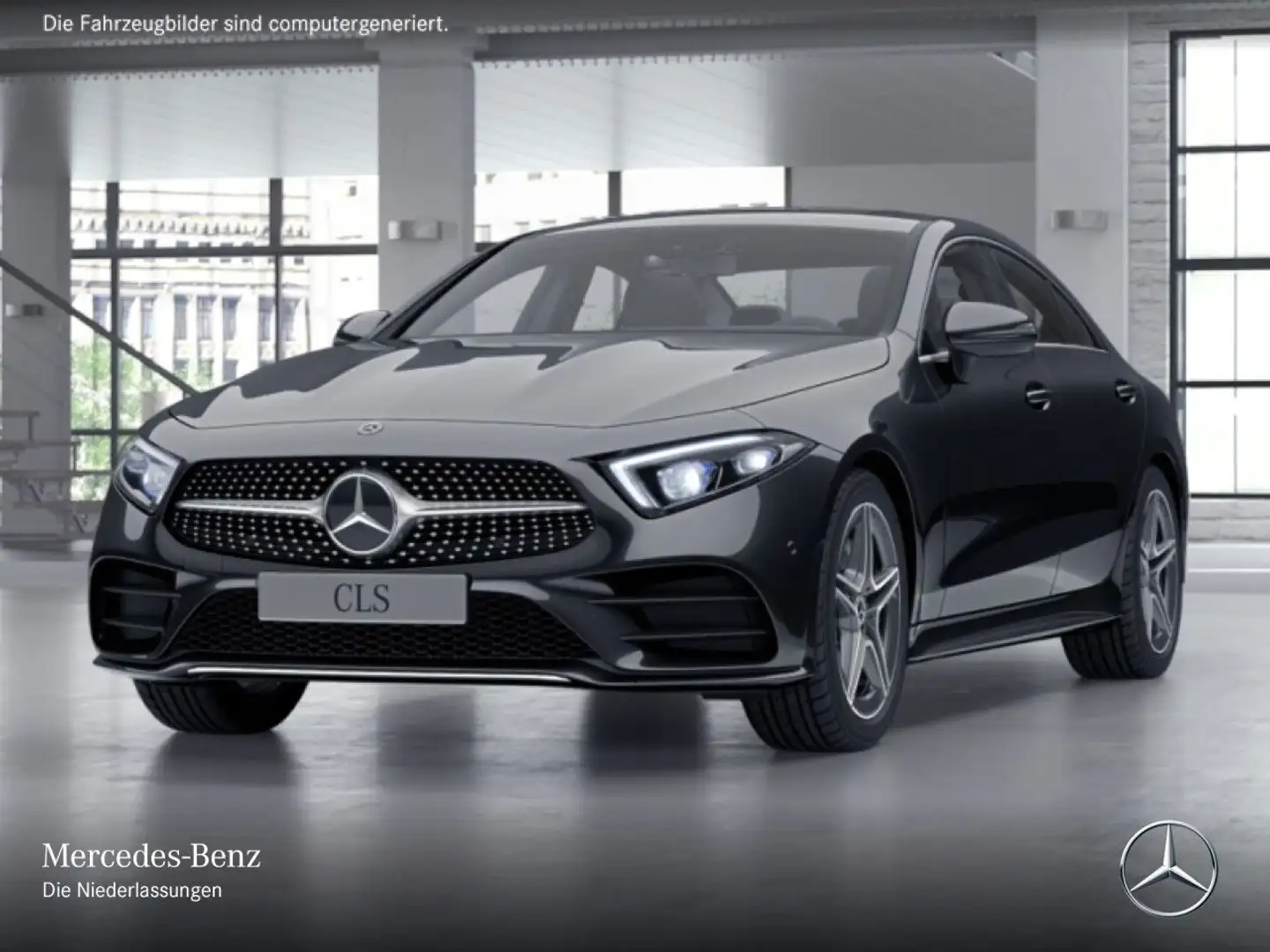 Mercedes-Benz CLS 450 Cp. 4M AMG Fahrass WideScreen Multibeam 9G Zwart - 2