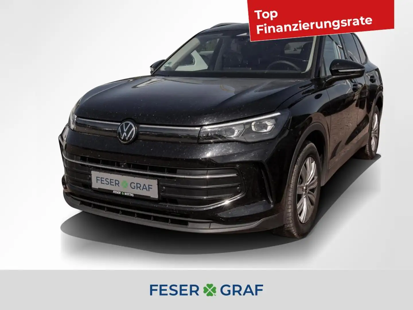 Volkswagen Tiguan 2.0 TDI Life DSG AHK/Matrix/Tel/NAVI/Standhz/ACC Schwarz - 1