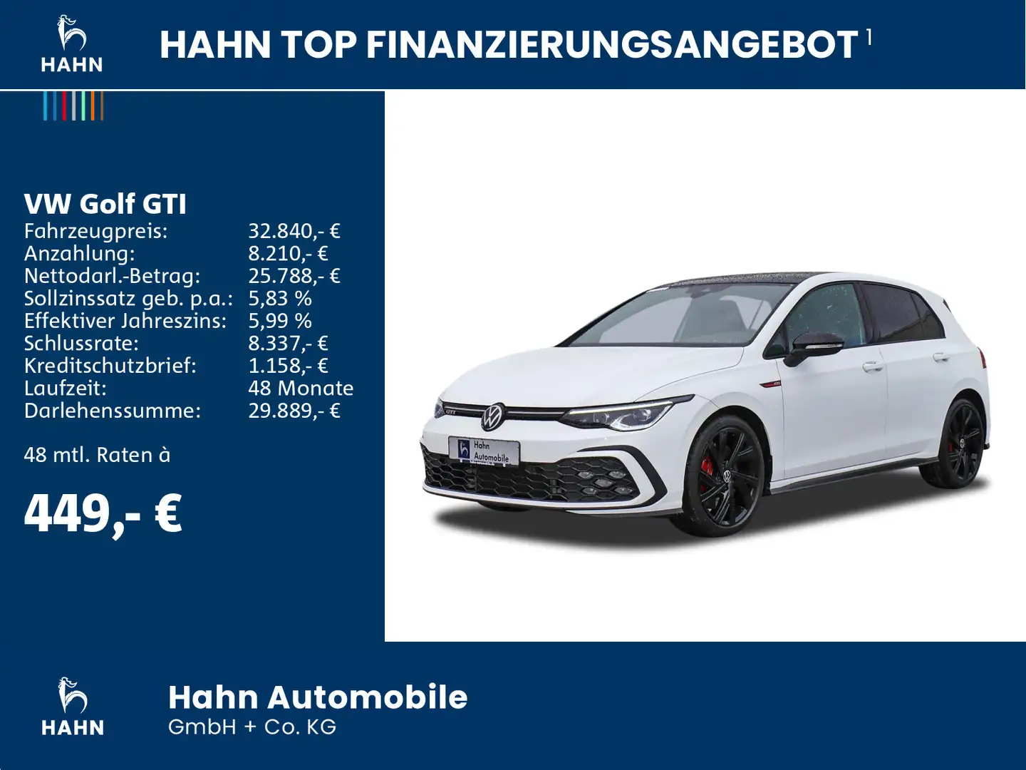 Volkswagen Golf GTI Golf VIII GTI 2.0TSI DSG Black Style Pano ACC Na Blanco - 2