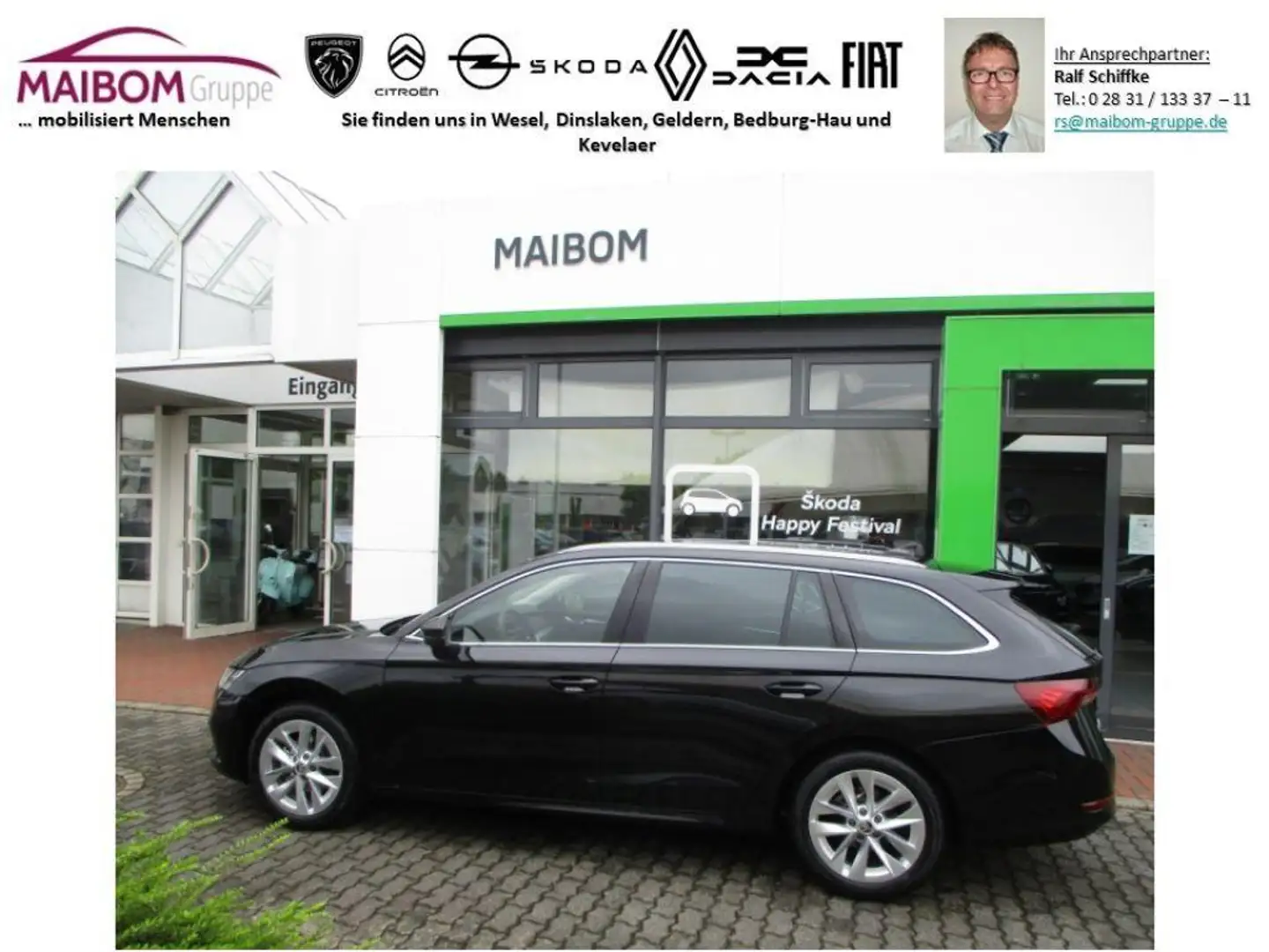 Skoda Octavia Combi 2.0TDI Style,DSG, Standort Geldern Schwarz - 1
