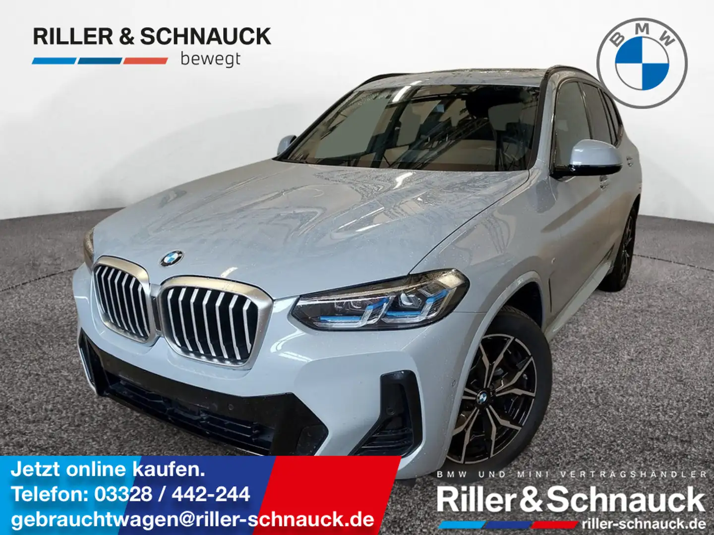 BMW X3 xDrive20d M Sport LASER+AHK+PANO+HUD+ACC Grau - 1